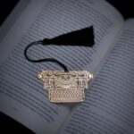 Typewriter Bookmark In Brass Metal 1