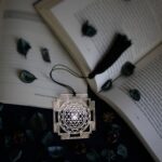 Sacred Brass Shree Yantra Bookmark – Geometric Meditation Design